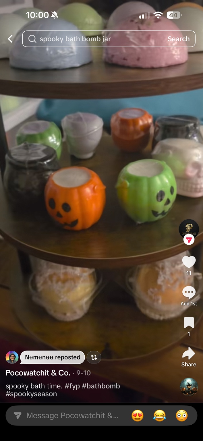 Colorful handmade bath bombs