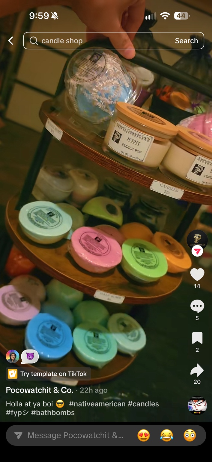 A selection of colorful handmade products from Pocowatchit and Co.